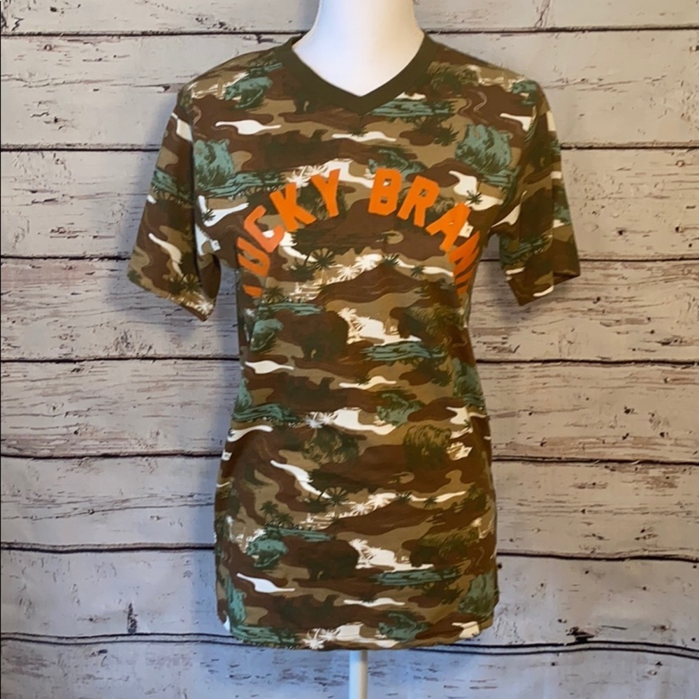 NWOT Lucky Brand camo Tshirt